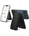 Phunkee Tree Leather Magnetic Wallet & Tracker In Black