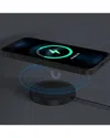 Phunkee Tree Leather Magnetic Wireless Charging Pad In Black