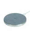 Phunkee Tree Leather Wireless Charging Pad In Grey
