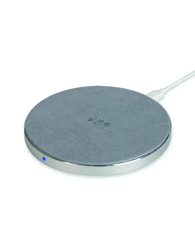 Phunkee Tree Leather Wireless Charging Pad In Grey