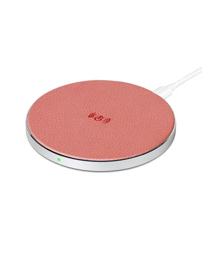 Phunkee Tree Leather Wireless Charging Pad In Pink