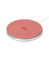 Phunkee Tree Leather Wireless Charging Pad In Pink