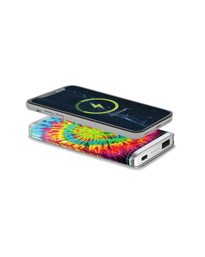 Phunkee Tree Leather Wireless Charging Power Bank In Black