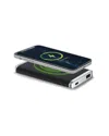 Phunkee Tree Leather Wireless Charging Power Bank In Black