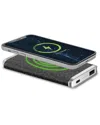 Phunkee Tree Leather Wireless Charging Power Bank In Black