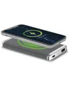 Phunkee Tree Leather Wireless Charging Power Bank In Grey