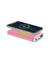 Phunkee Tree Leather Wireless Charging Power Bank In Pink