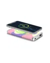 Phunkee Tree Leather Wireless Charging Power Bank In Pink