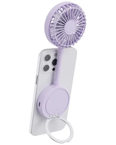 Phunkee Tree Magnetic Fan With Phone Stand In Purple