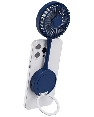Phunkee Tree Magnetic Fan With Phone Stand In Blue