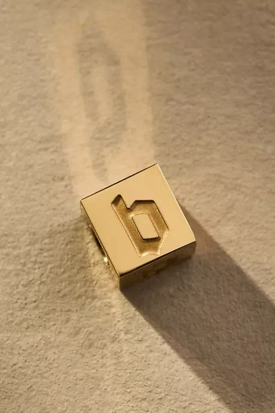 Phyllis + Rosie Tiny Box Letter Monogram Charm In Alphabet