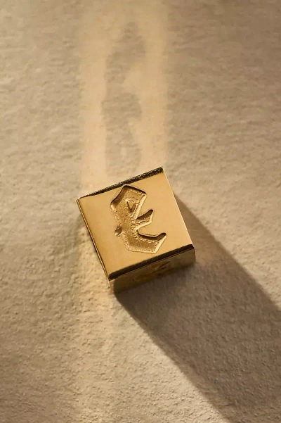 Phyllis + Rosie Tiny Box Letter Monogram Charm In Alphabet