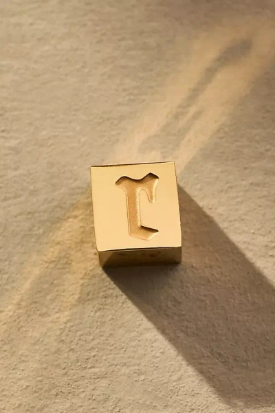 Phyllis + Rosie Tiny Box Letter Monogram Charm In Alphabet