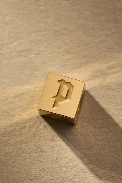 Phyllis + Rosie Tiny Box Letter Monogram Charm In Alphabet