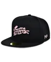 Physical Culture Men's  Black Second Story Morrys Black Fives Fitted Hat In Black