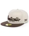 Physical Culture Men's  Cream Monticello Athletic Association Black Fives Snapback Adjustable Hat In Cream