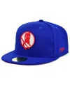 Physical Culture Men's  Royal Los Angeles Red Devils Black Fives Fitted Hat In Royal