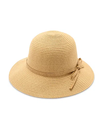 Physician Endorsed Mariella Packable Straw Cloche In Pattern