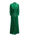 Pia B. Concept Woman Maxi Dress Emerald Green Size S Polyester, Elastane