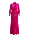 Pia B. Concept Woman Maxi Dress Magenta Size S Polyester, Elastane