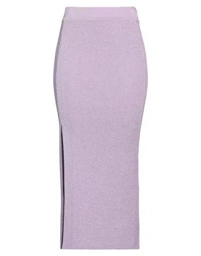 Pia B. Concept Midi Skirts In Lilac