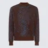 PIACENZA 1733 PIACENZA 1733 BROWN WOOL KNITWEAR