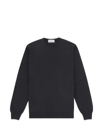 Piacenza 1733 Cashmere Crew-neck Sweater In Black