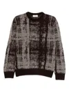 Piacenza 1733 Long Sleeve Crew-neck Sweater In Black