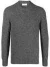 Piacenza 1733 Long Sleeve Crew-neck Sweater In Gray
