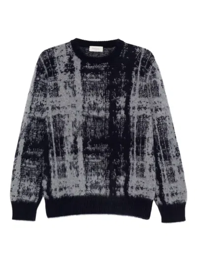 Piacenza 1733 Long Sleeve Crew-neck Sweater In Black