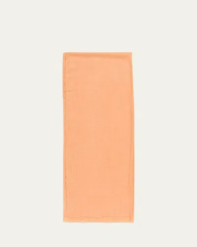Piacenza 1733 Men's Cashmere And Modal Eyelash-fringe Solid Scarf