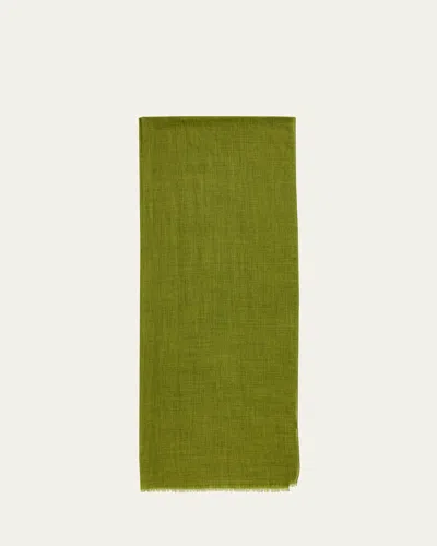 Piacenza 1733 Men's Cashmere Eyelash Fringe Solid Scarf
