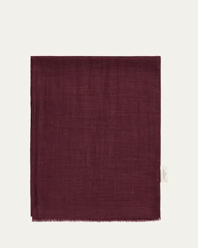 Piacenza 1733 Men's Cashmere Eyelash Fringe Solid Scarf