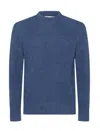 Piacenza 1733 Blue Wool Knitwear In Navy