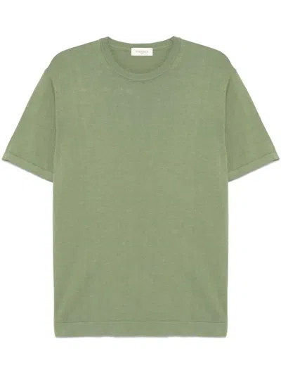 Piacenza 1733 Short Sleeve Crew-neck Jumper In Green