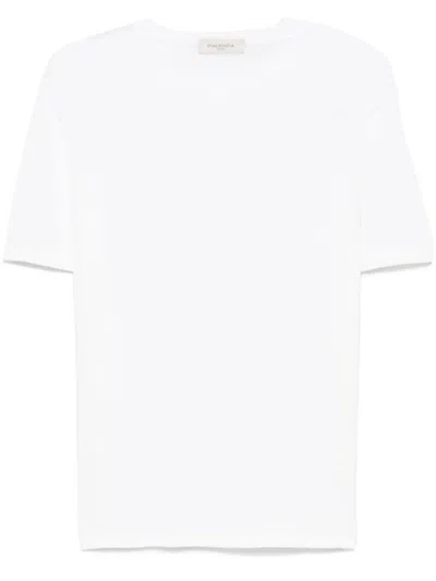Piacenza 1733 Short Sleeve Crew-neck Jumper In White