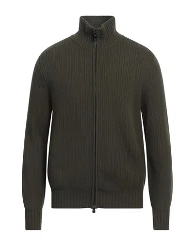 Piacenza Cashmere 1733 Man Cardigan Brown Size 40 Wool