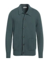 Piacenza Cashmere 1733 Man Cardigan Green Size 40 Wool In Green