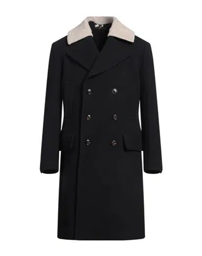 Piacenza Cashmere 1733 Man Coat Midnight Blue Size 40 Virgin Wool, Polyamide