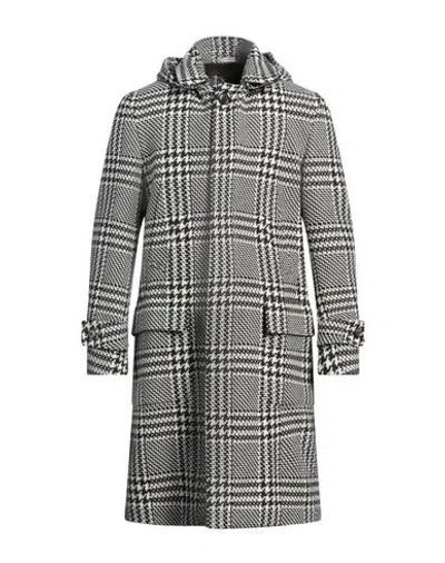 Piacenza Cashmere 1733 Man Coat Black Size 40 Virgin Wool, Cashmere
