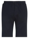 Piacenza Cashmere 1733 Man Shorts & Bermuda Shorts Midnight Blue Size 34 Cotton, Polyamide, Elastane In Blue