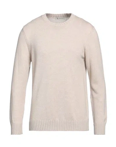 Piacenza Cashmere 1733 Man Sweater Beige Size 48 Virgin Wool
