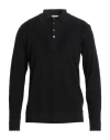 Piacenza Cashmere 1733 Man Sweater Black Size 40 Wool