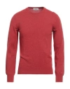 Piacenza Cashmere 1733 Man Sweater Brick Size 48 Cashmere In Red