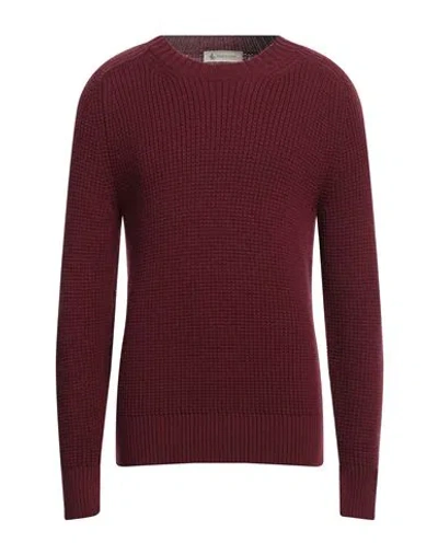 Piacenza Cashmere 1733 Man Sweater Burgundy Size 40 Virgin Wool In Red