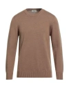 Piacenza Cashmere 1733 Man Sweater Camel Size 46 Virgin Wool In Neutral