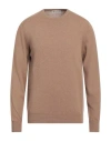 Piacenza Cashmere 1733 Man Sweater Camel Size 46 Virgin Wool In Neutral