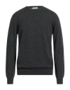 Piacenza Cashmere 1733 Man Sweater Charcoal Size 42 Cashmere
