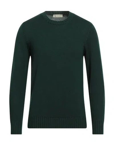 Piacenza Cashmere 1733 Man Sweater Dark Green Size 42 Virgin Wool