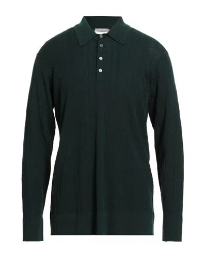 Piacenza Cashmere 1733 Man Sweater Dark Green Size 44 Wool